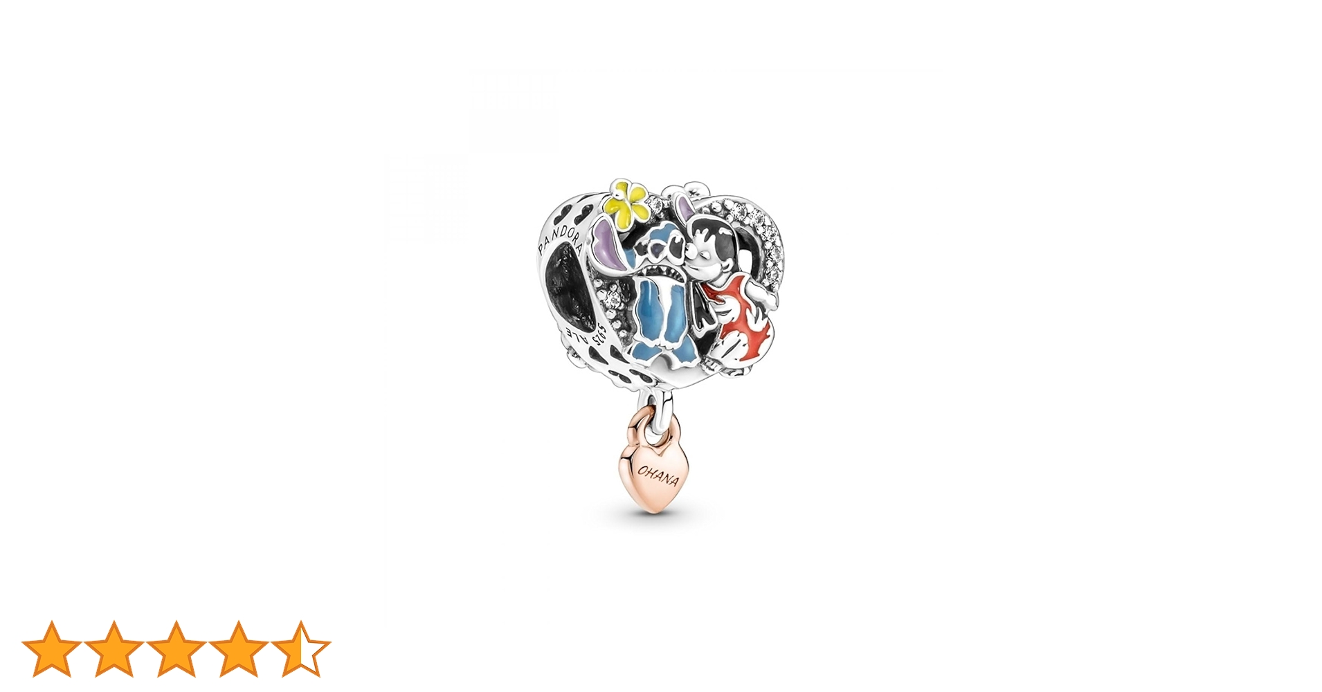 新品未使用✨PANDORA リロとスティッチ OHANA チャーム Amazon | Pandora ディズニー オハナ リロ&スティッチにインスパイア